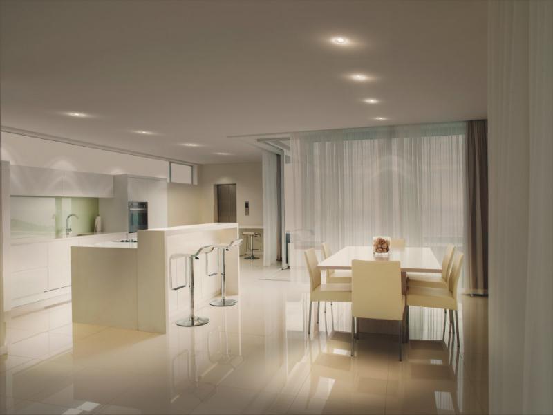 OSRAM Spotlight Recess Set Incl. Osram LED 4.3W GU10 Brushed Nickel aus Aluminium gebürstet mit warmweißem Licht in Nickeloptik